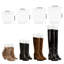 6 paires (12 draps) de 16 po pour formateur de bottes