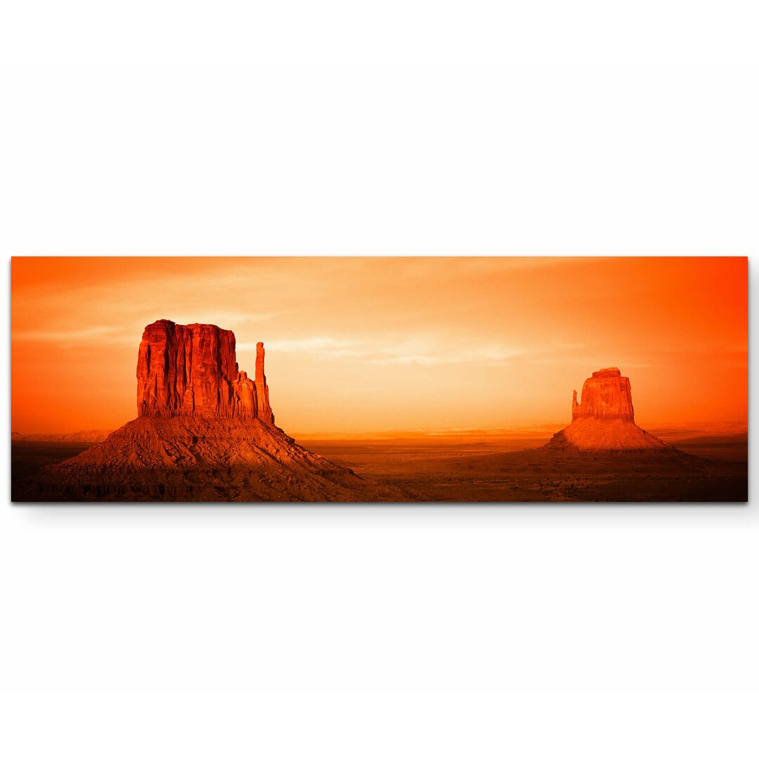 Leinwandbild Monument Valley bei Sonnenuntergang