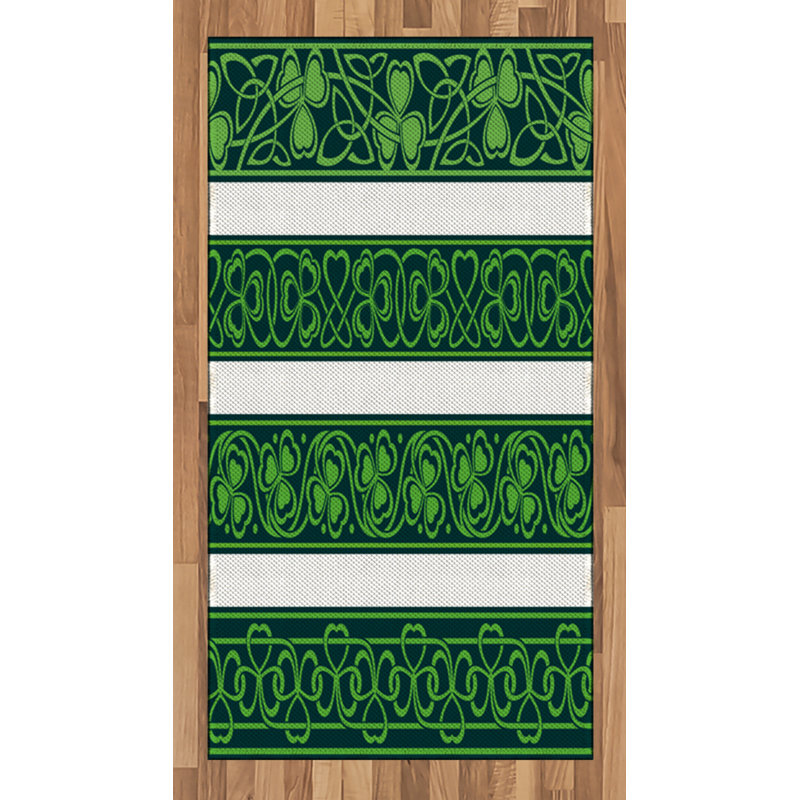 Irish High Density Long Fiber Poly Threads Decorative Area Rug Carpet, Rectangle 2'7" x 5'