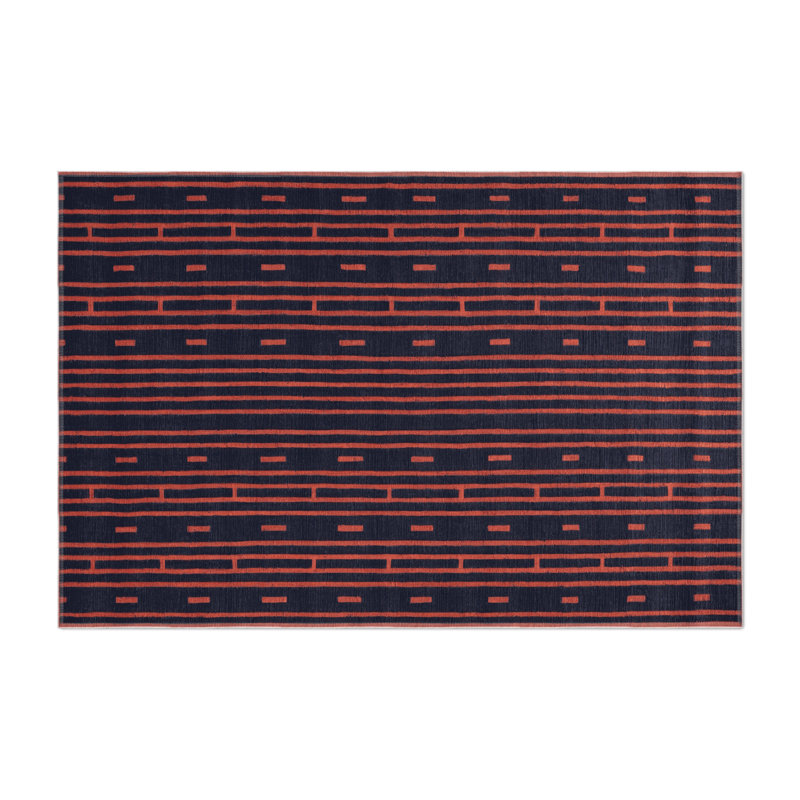 Trellis Purple Indoor and Outdoor Area Rug, Rectangle 5' x 7'