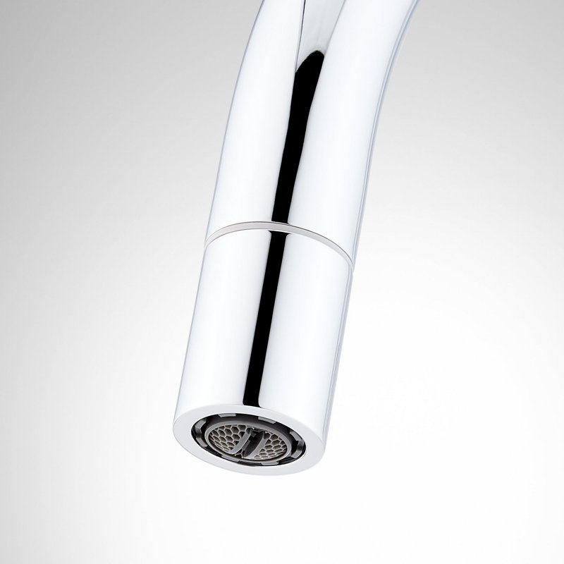 Ravenel Single-Hole Pull Down Bar Faucet - Brushed Gold, Chrome