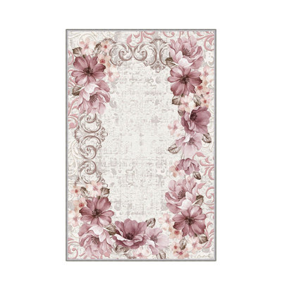 Elegant Hall Carpet, 31.5 x 78.7 inches | 100% Polyester, 0.4 inch Pile Height | Antibacterial, Non-Slip PVC Felt Dot Underside | Machine Washable, Durable Woven Design | Perfect for Entryways & Living Spaces