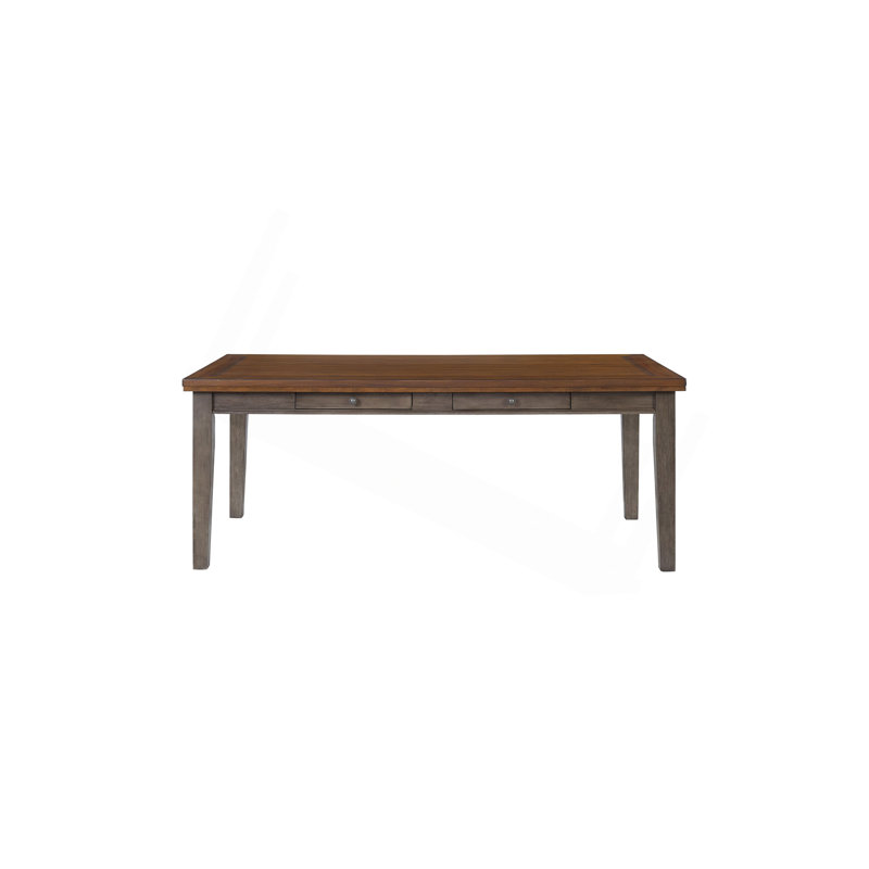 Casual Two Tone 6 Drawer Dining Table