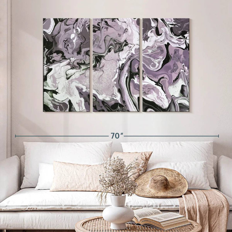 Avery Abide Plum, 32" H x 50" W