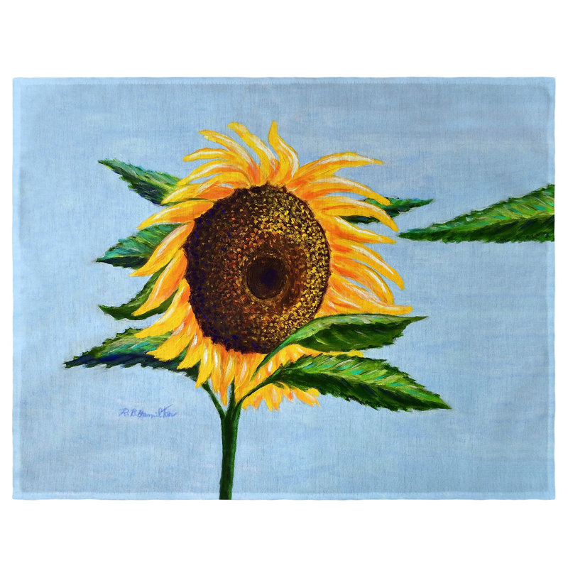 Ensemble de napperon 4 pièces Sleepy Sunflower