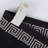 Mikira Athens Cotton Medium Weight Floral Border Greek Key Trim Bath Towel (Set of 4)-147696519