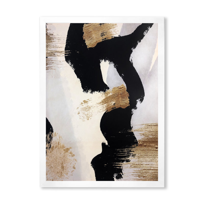 «Glam Collage II», reproduction sur toile encadrée, H 46 po x l 36 po x P 1,5 po, Cadre blanc