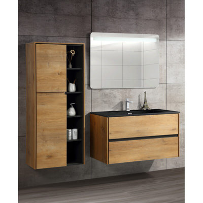 Meuble-lavabo mural simple 36 po