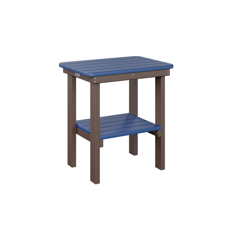 Berlin Gardens Rectangular End Dining Table, Chocolate Brown, Pacific Blue