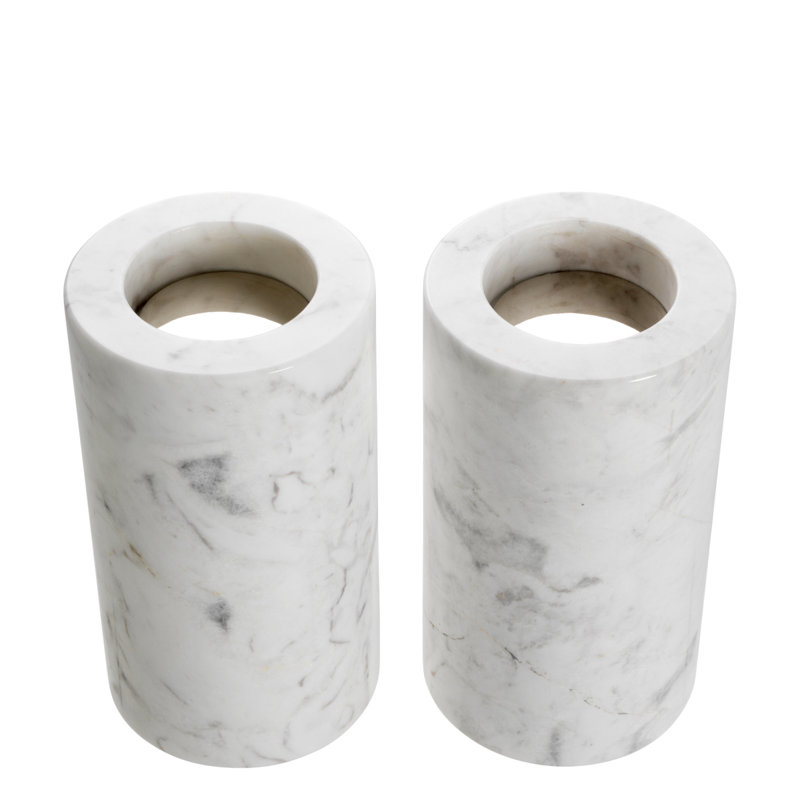Tealight Candle Holder, White, 7" H x 4" W x 4" D