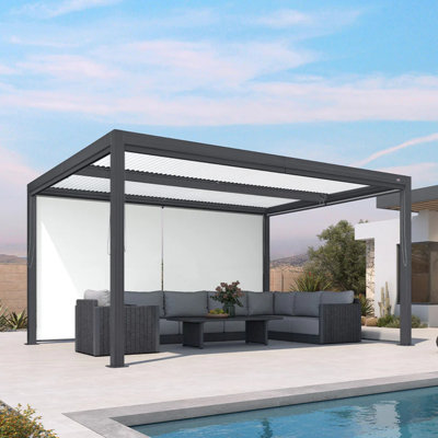Accessoire pour pergola à persiennes mauve 20 pi, mauve non inclus
