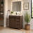 Everoak 30" Freestanding Single Sink Bathroom Vanity With Solid Surface Composite Top