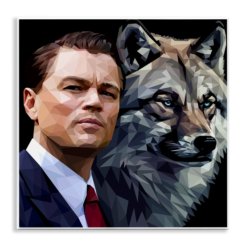 Art mural Leonardo avec loup par Birch & Ink