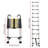 Multi-functional Aluminum Retractable Ladder For Home And Rv, Supports 330 Lbs