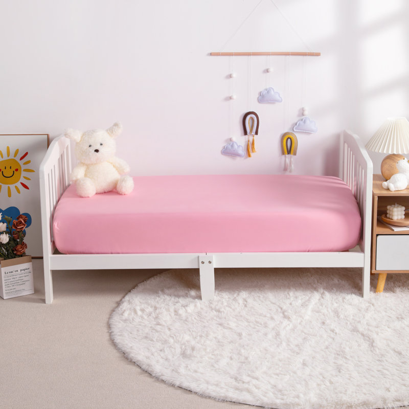 Microfiber Fitted Sheet, Pink