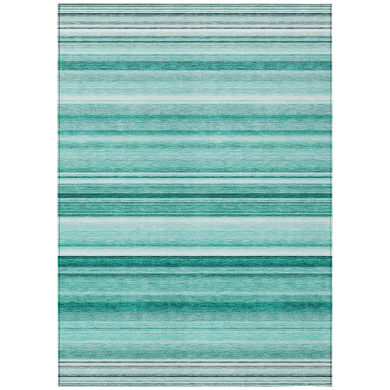 Tapis extérieur lavable antidérapant 9 pi x 12 pi Aqua