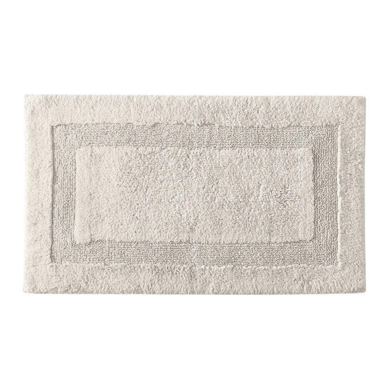 Long Branch 100% Cotton Bath Rug, Beige, 21 x 34