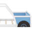 Lit plateforme simple en forme de voiture avec roulettes, structure de lit de voiture en bois pour garçons-1363888606