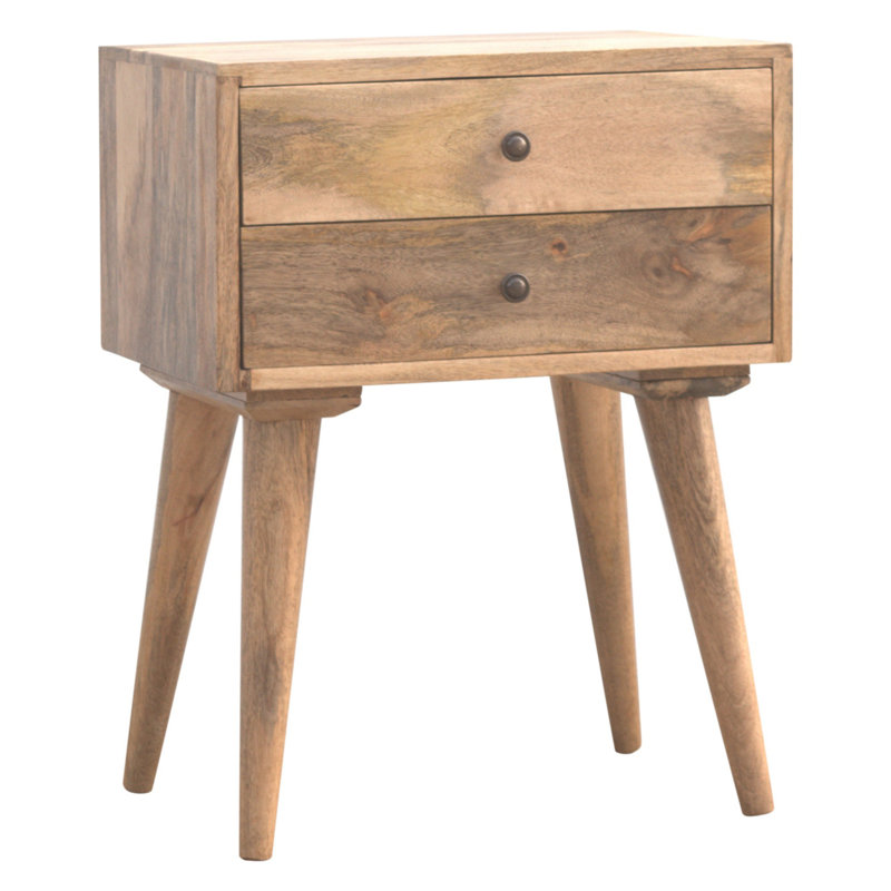 35cm W Solid Wood Bedside Table