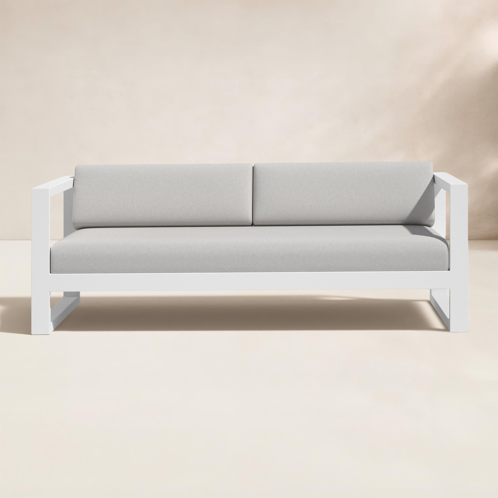 Camela 90" Sunbrella® Patio Sofa, Cast Silver Sunbrella®