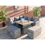 Debbagh Square 9 - Person 89cm Lift-up Long Dining Set