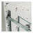 Glass shower door, sliding door, with 5/16" tempered glass and 6074-112318765