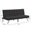 Structure en bois, pieds en acier inoxydable, canapé-lit futon-210278378