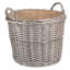Martha Wicker Lined Log Basket Carrier