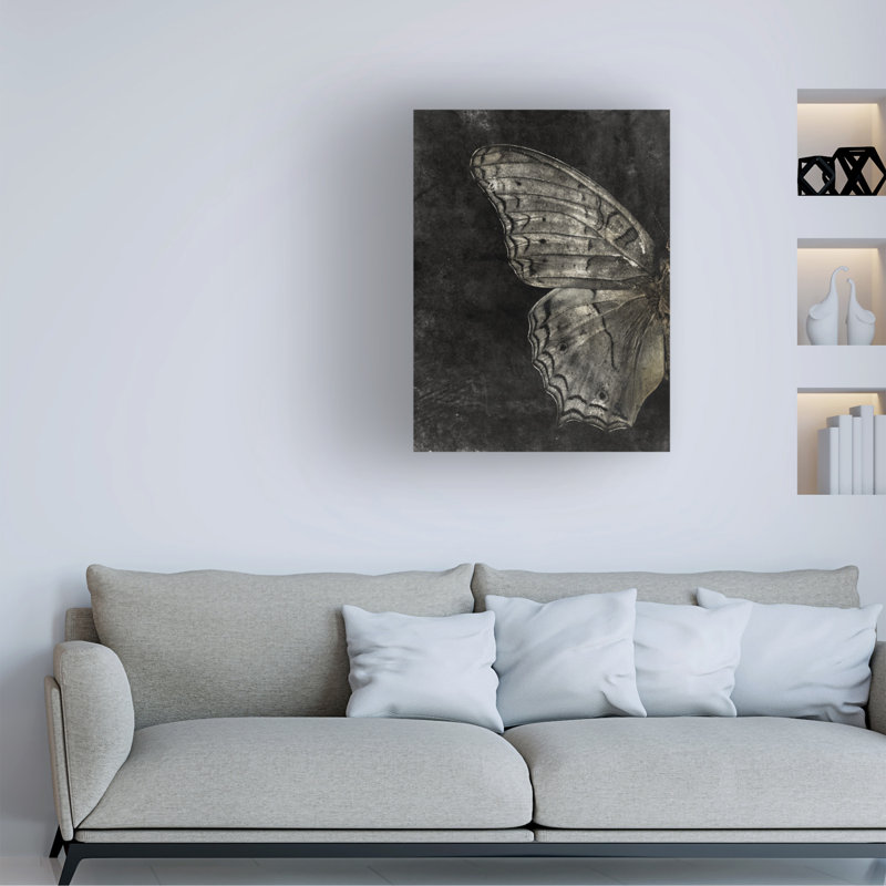 Tom Quartermaine Grunge Butterfly Canvas Art, 19" H x 14" W x 2" D