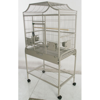 Medium Elegant Flight Cage Platinum 