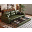 Canapé-lit 89,7 po résistant aux égratignures convertible avec rangement dissimulé Durable Comfort-Green-PT-767621190-767621188