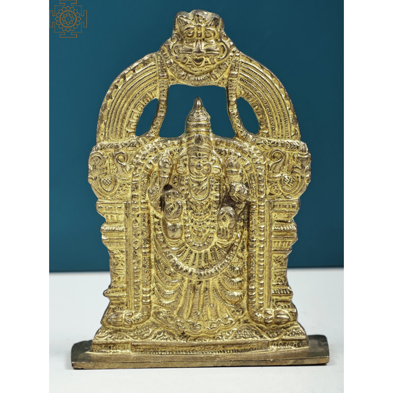 6" Devi Padmavati Brass Statue – Handmade Hindu Goddess Sculpture for Home Altar, Sacred Space & Prosperity Décor
