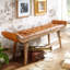 Tenorio Genuine Leather Upholstered Bench