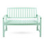 Banc en bois menthe, ajoutant une touche chaleureuse aux espaces intérieurs et extérieurs. Banc au charme irrésistible.