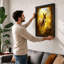 Donkey In Golden Light Boho - Print-136671800-136671804