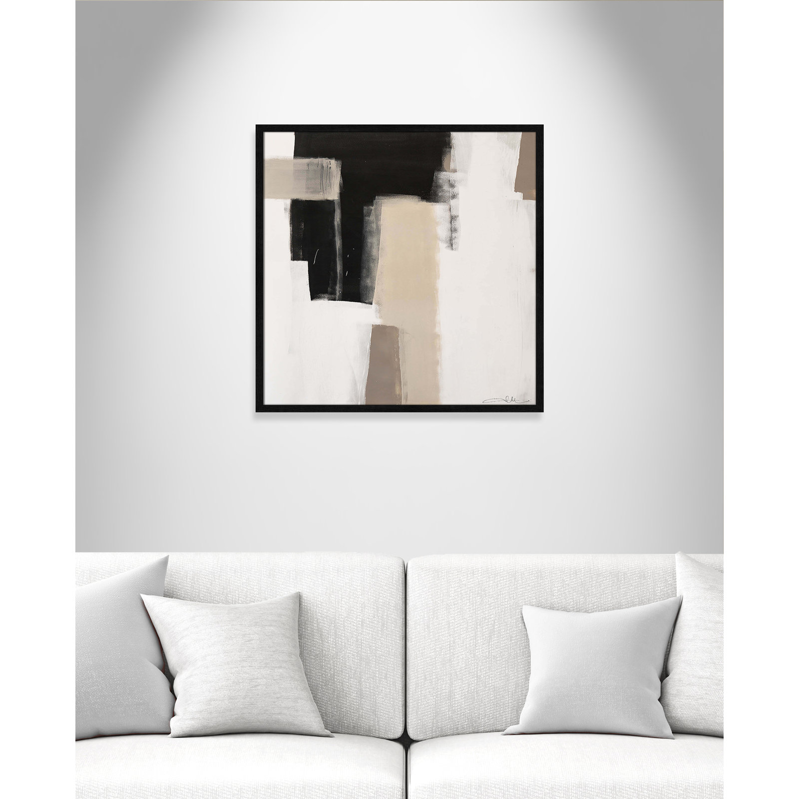 Earth Scapes I Print, 27.5" H x 27.5" W x 1.25" D, Black Slim Framed