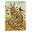 Polyester à 2 côtés 40 x 28 po lapin et baby drapeau maison