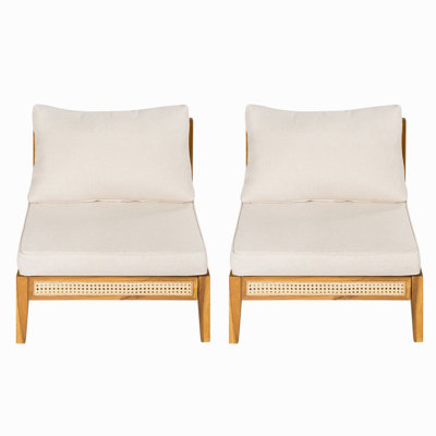 Chaise sans accoudoirs Kirkby, ensemble de 2