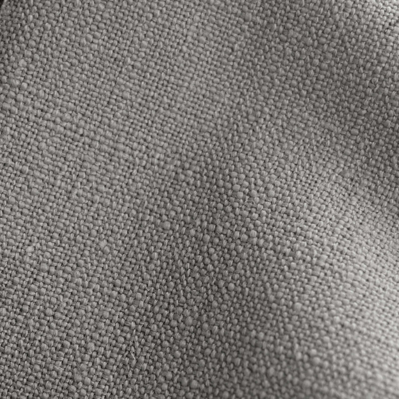 Lit tapissier standard Hanson, Simple, Lin classique gris