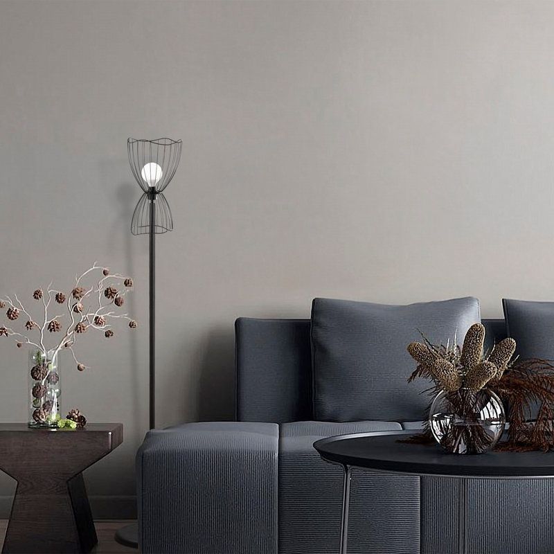 62.094'' Black Novelty Floor Lamp