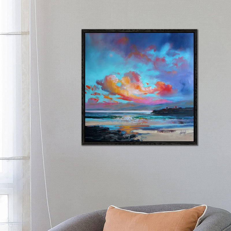Print on Canvas, 66.04cm H x 66.04cm W x 3.81cm D, Black Floater Framed