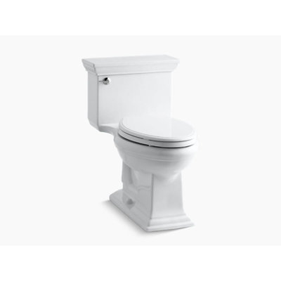 Memoirs Elongated 1.28 GPF Toilet with Aquapiston Flush Technology and Left-Hand Trip Lever