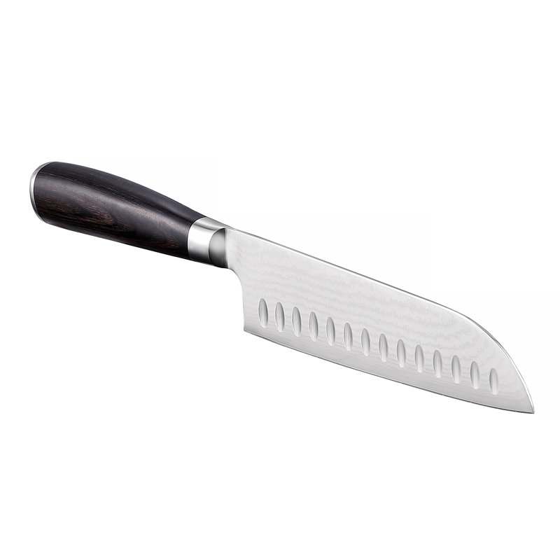 Wingbo 7'' Hollow Edge Santoku Knife