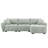 Boucle Fabric 110" Modular Sectional Sofa-1440220102