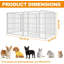 Dog Playpen  Indoor Outdoor Pet Crate with 1 Door