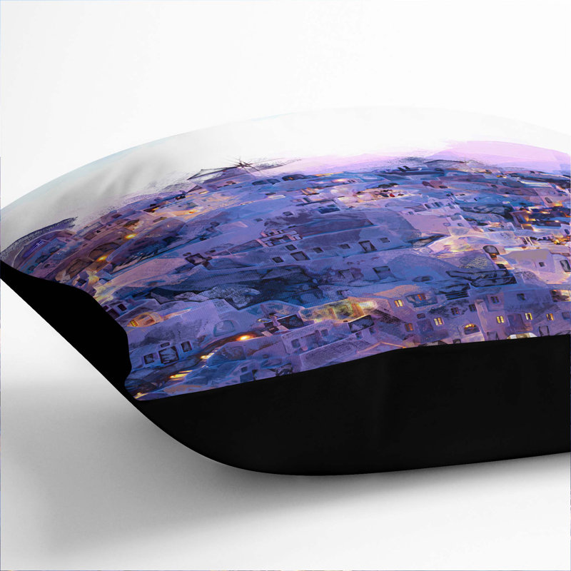 Square Cushion, 55cm H x 55cm W x 20cm D, Black
