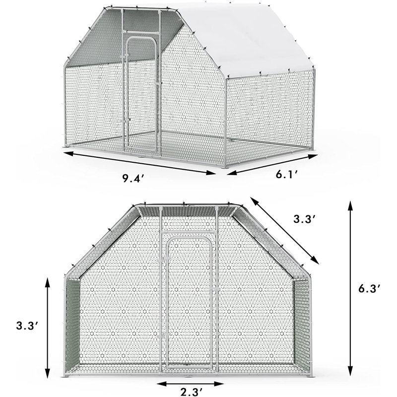 Brightling Chicken Run, 75.6" H x 112.8" W x 73.2" D
