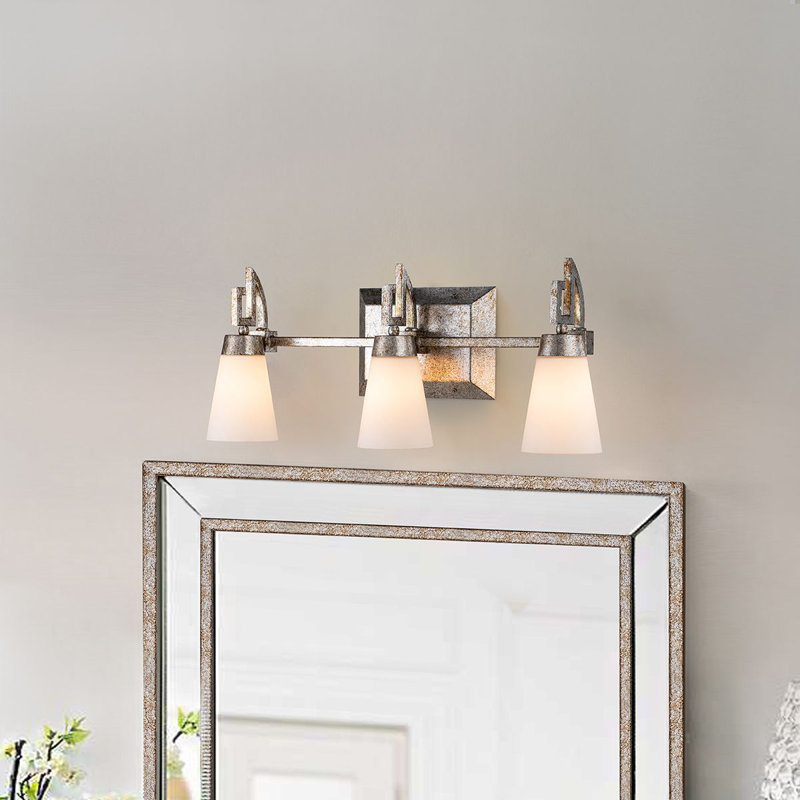 Lemuria 3 - Light Vanity Light, Silver Leaf