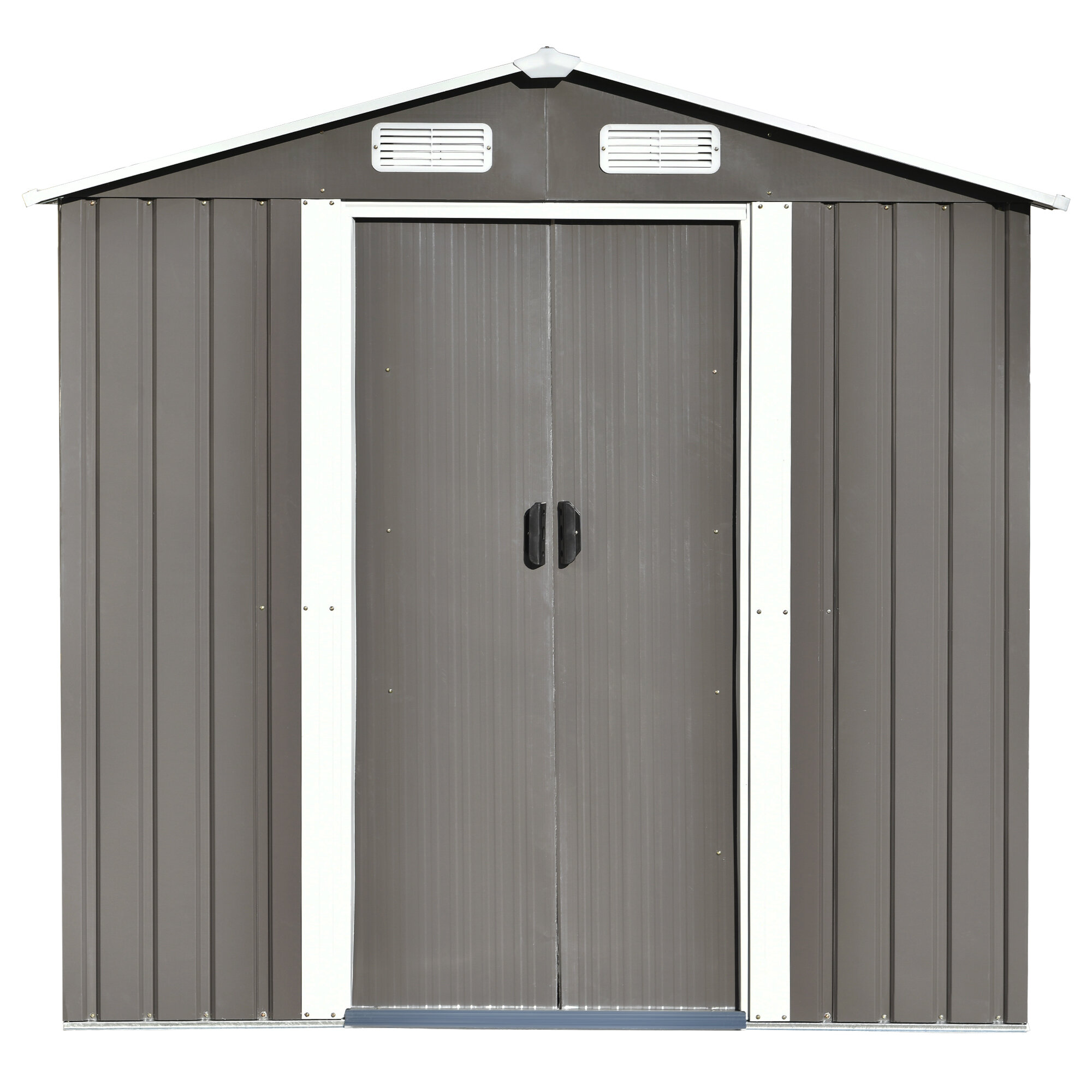 6' x 4' Outdoor Metal Storage Shed, Outdoor Storage Clearance Lockable Door, Tool Shed iYofe