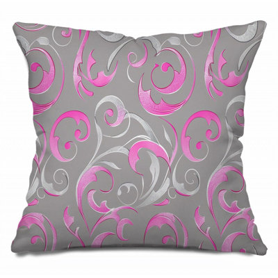 Coussin Silver Flourish